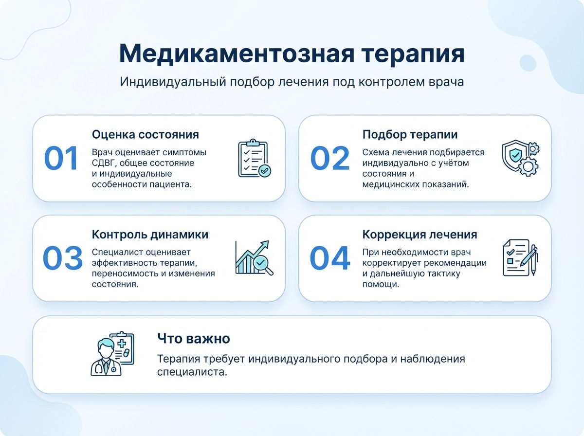 Лечение СДВГ в Братске у детей и взрослыхинфографика