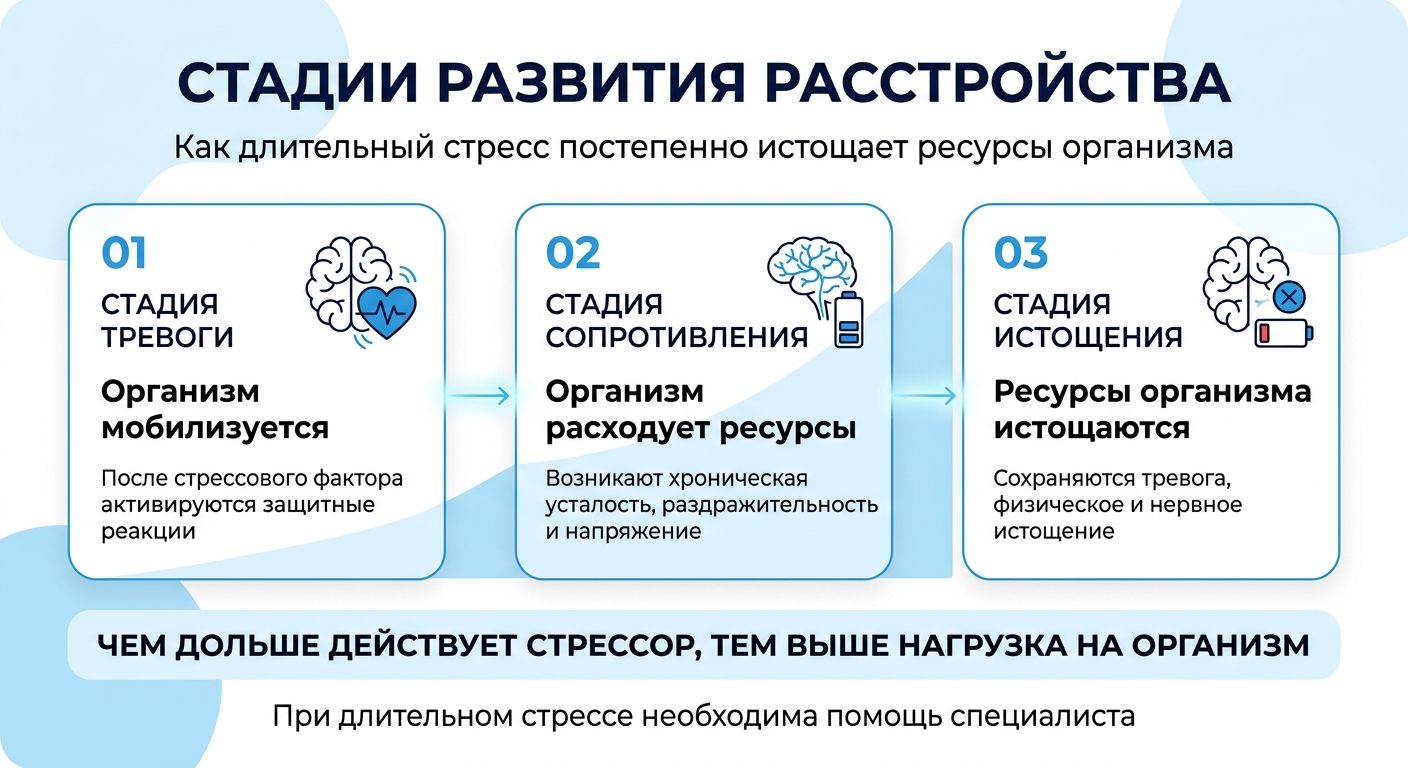Лечение стресса в Братске инфографика